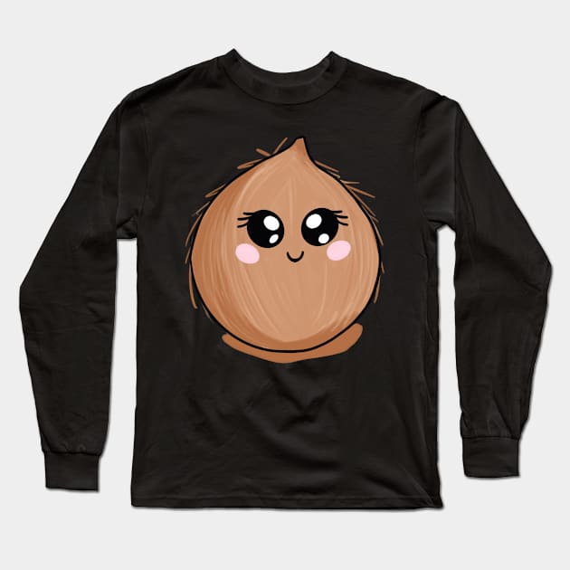 Coconut Long Sleeve T-Shirt by Midnight Pixels